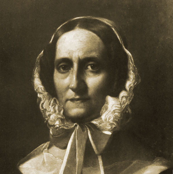 Historisches Porträt einer Stifterin